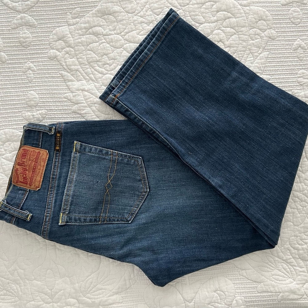 Lucky Brand Blue Ankle Cropped Jeans Classic Style
